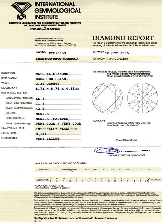 Foto 9 - Diamant IGI 2,31ct Lupenrein Helle Zitrone, D5401