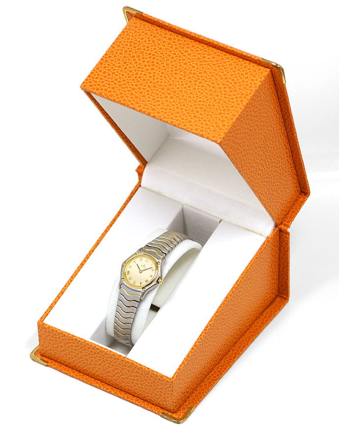 Foto 6 - Ebel Classic Mini Damen-Armbanduhr Stahlgold Wellenband, U2172